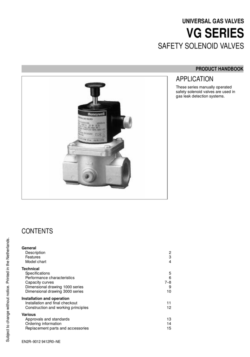 Honeywell VG.010A User manual
