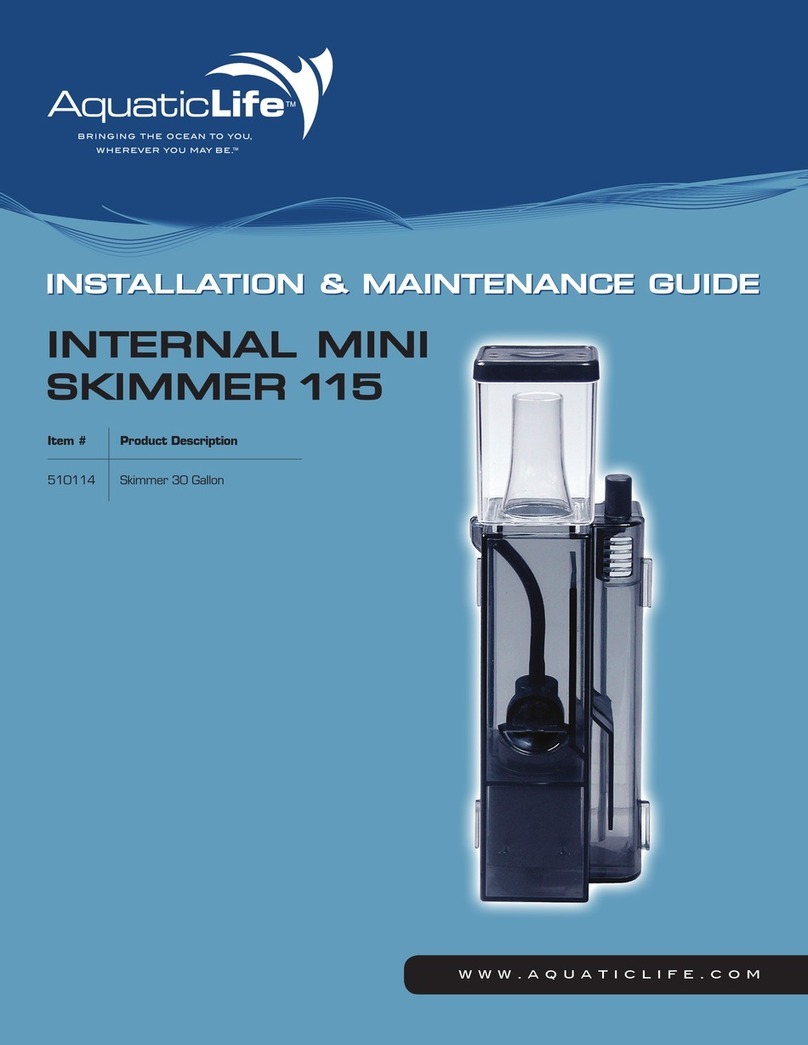 AquaticLife Internal Mini Skimmer 115 Installation & maintenance guide AquaticLife Internal Mini Skimmer 115 Installation & maintenance guide