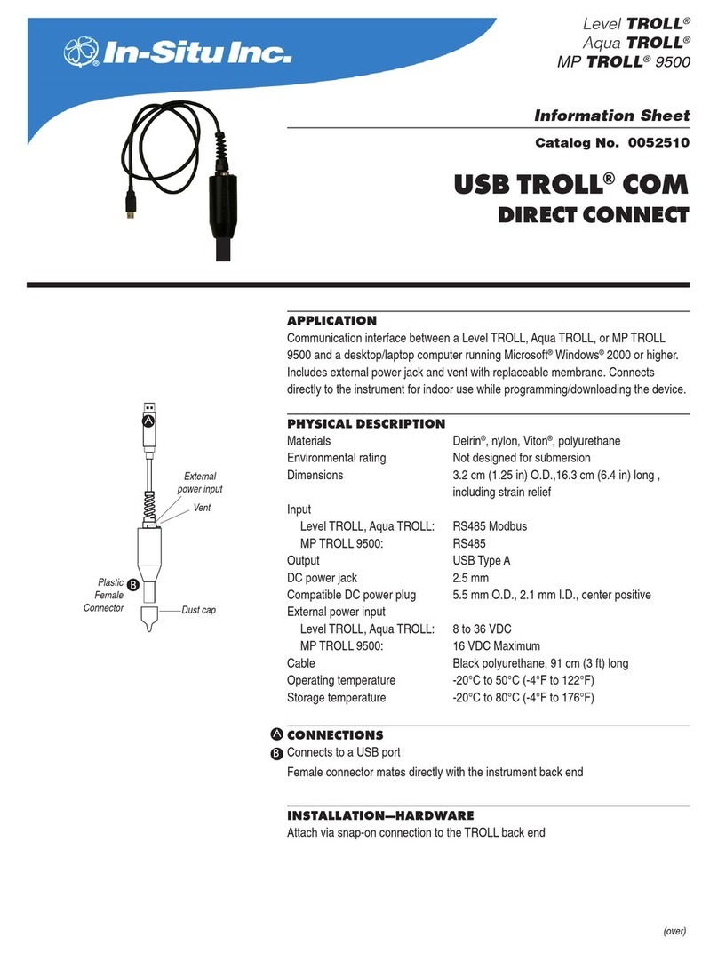 In-situ MP TROLL 9500 Information sheet