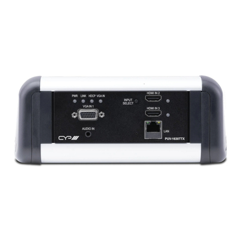 CYP PUV-1630TTX User manual CYP PUV-1630TTX User manual