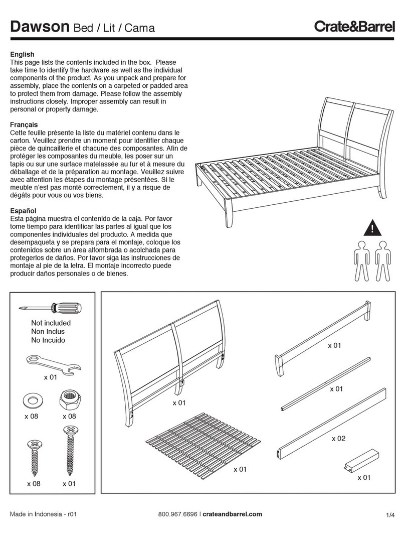 Crate and Barrel Dawson User manual Crate and Barrel Dawson User manual