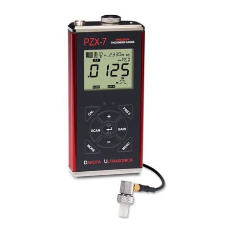 DAKOTA ULTRASONICS PZX-7 Operation manual