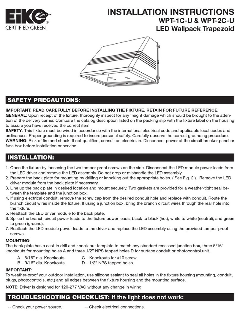 Eiko WPT-2C-U installation instructions