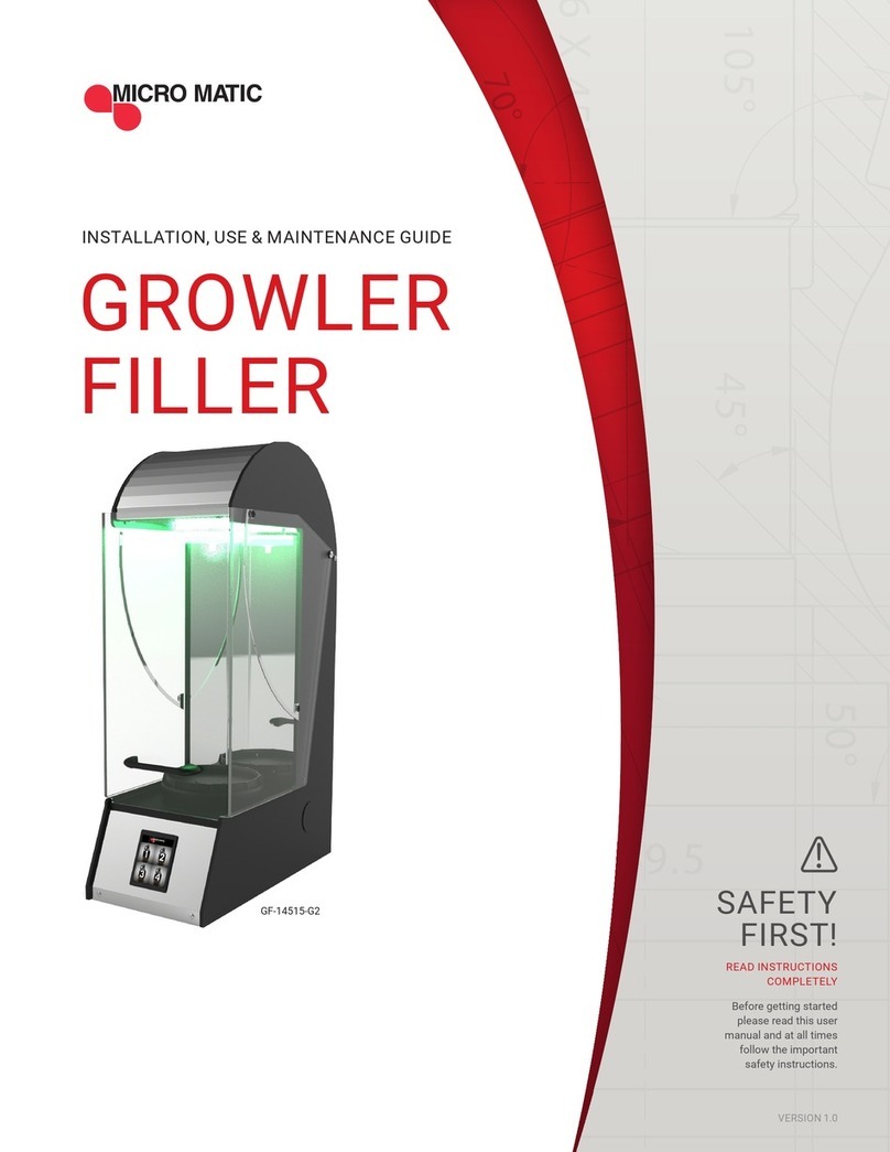 MICROMATIC GROWLER FILLER Installation, use & maintenance guide