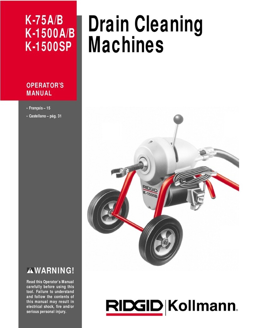 RIDGID K-75A Operator's manual