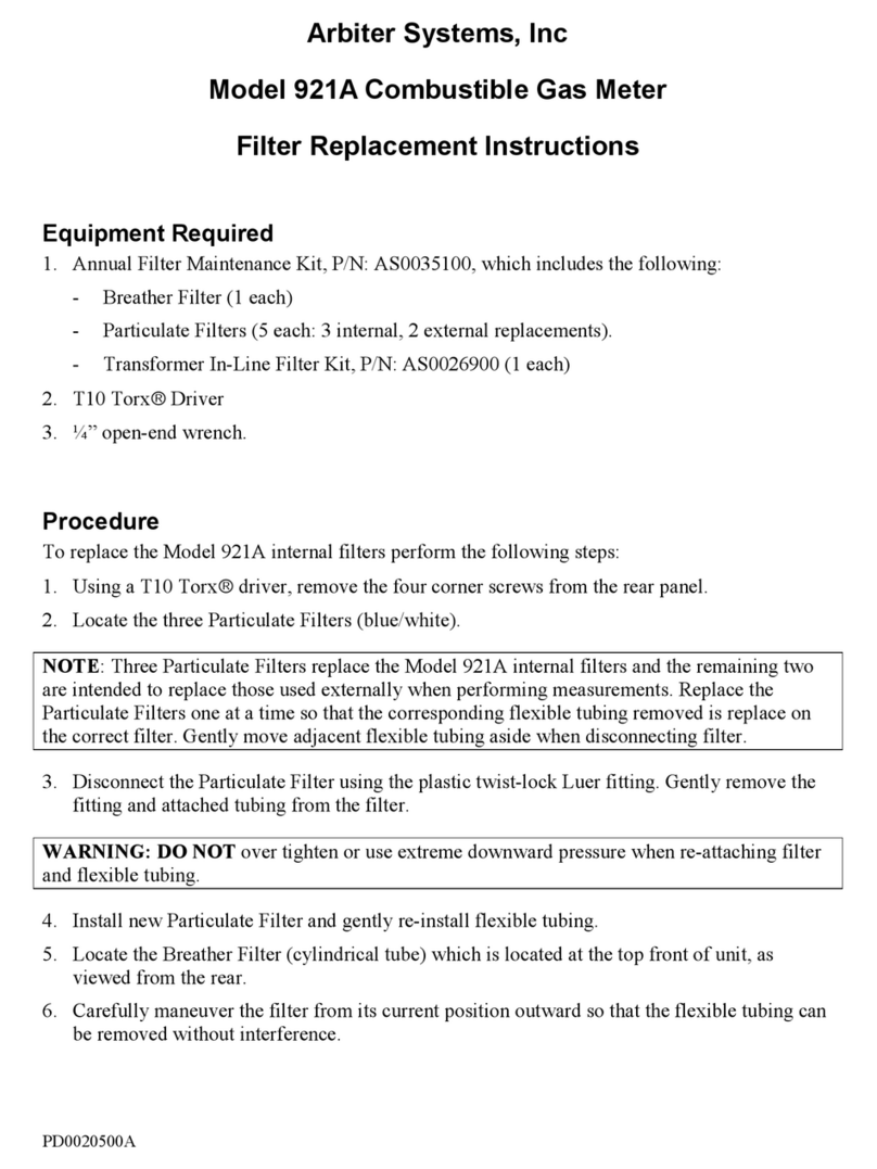 Arbiter Systems 921A Replacement instructions