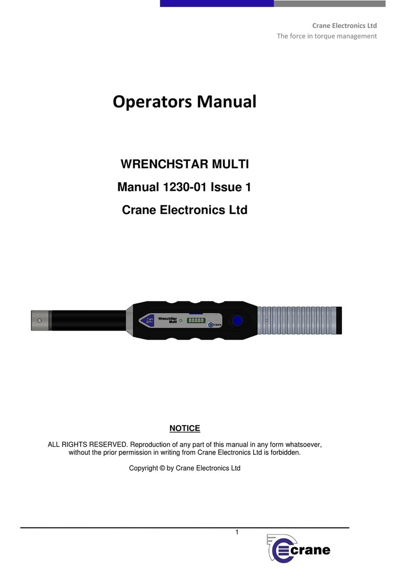 Crane Electronics Wrenchstar Multi Operator's manual