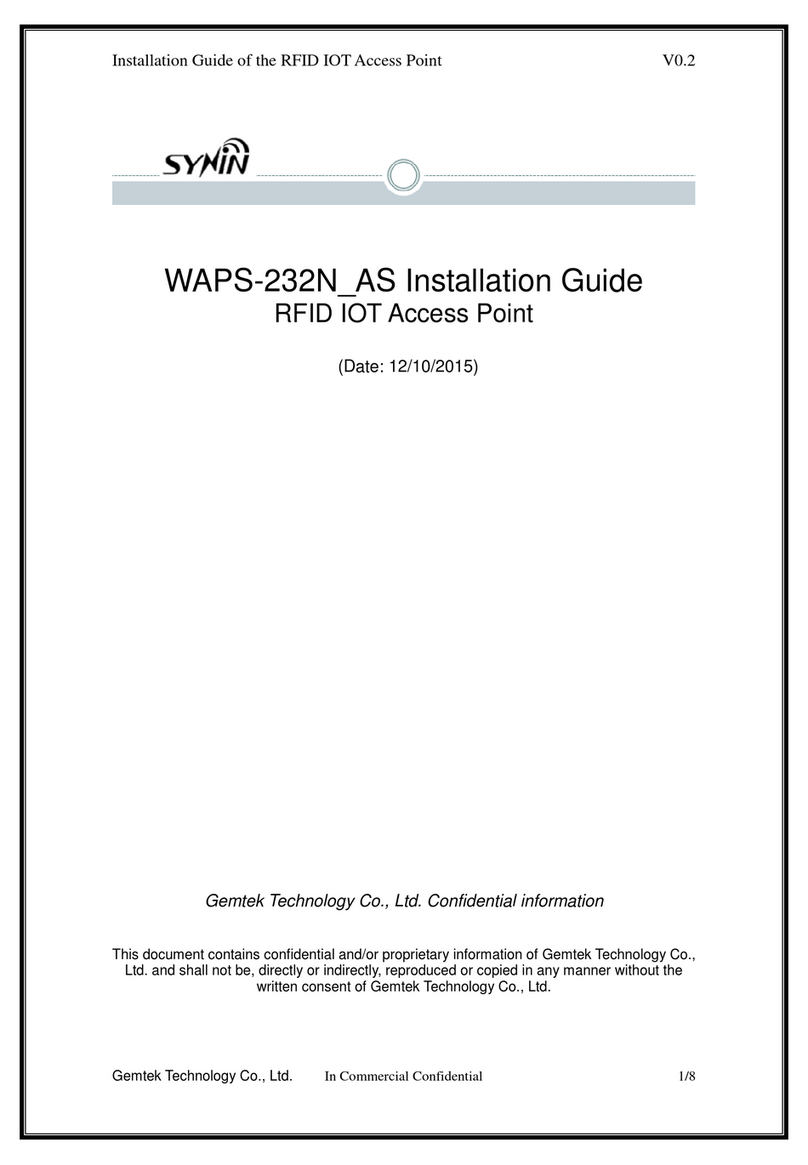 Gemtek WAPS-232N*AS User manual