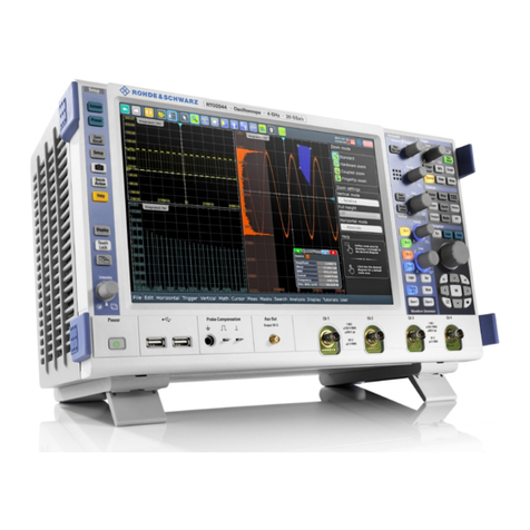 Rohde & Schwarz R&S RTO2000 Series Getting started Rohde & Schwarz R&S RTO2000 Series Getting started
