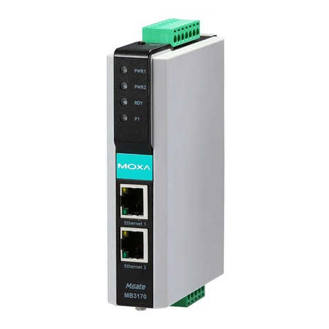 Moxa Technologies MGate MB3170 User manual