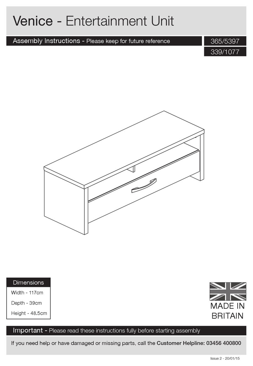 Argos Venice Entertainment Unit Assembly instructions Argos Venice Entertainment Unit Assembly instructions