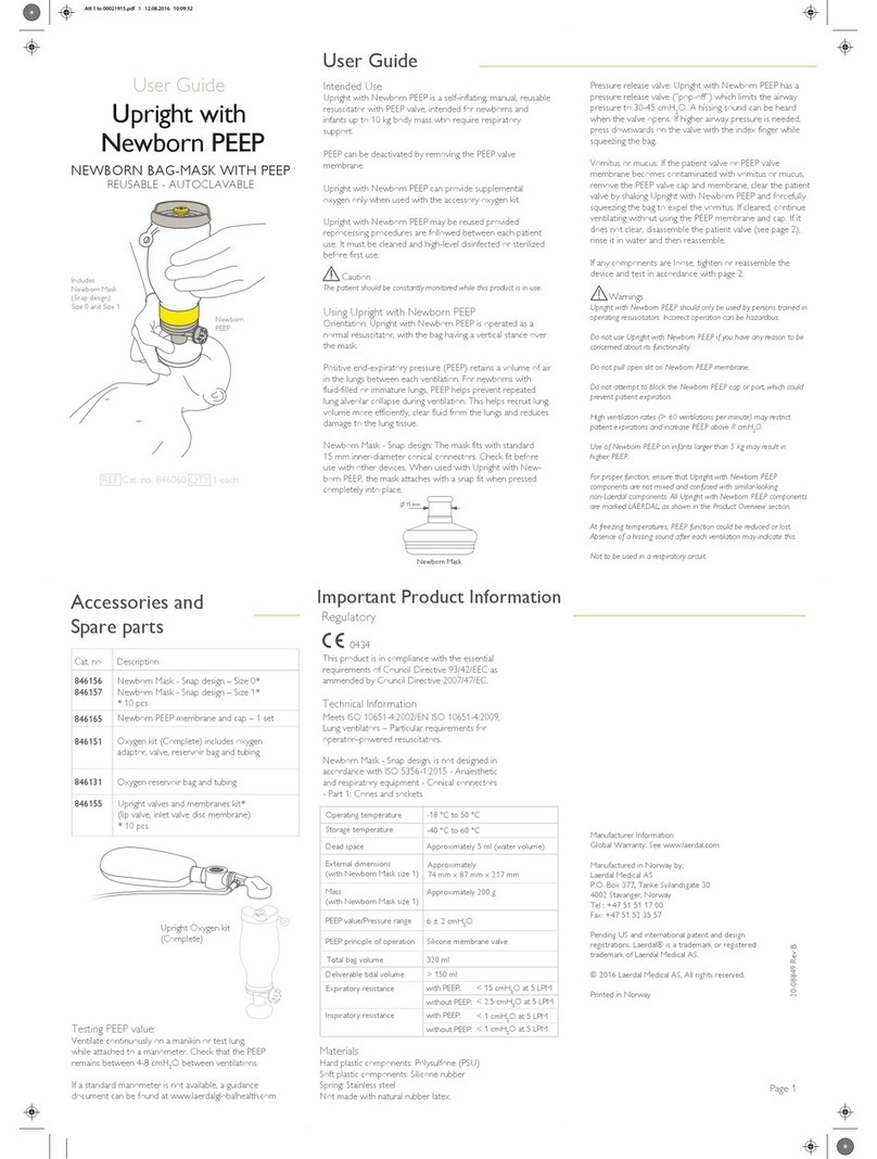 laerdal Upright with Newborn PEEP user guide