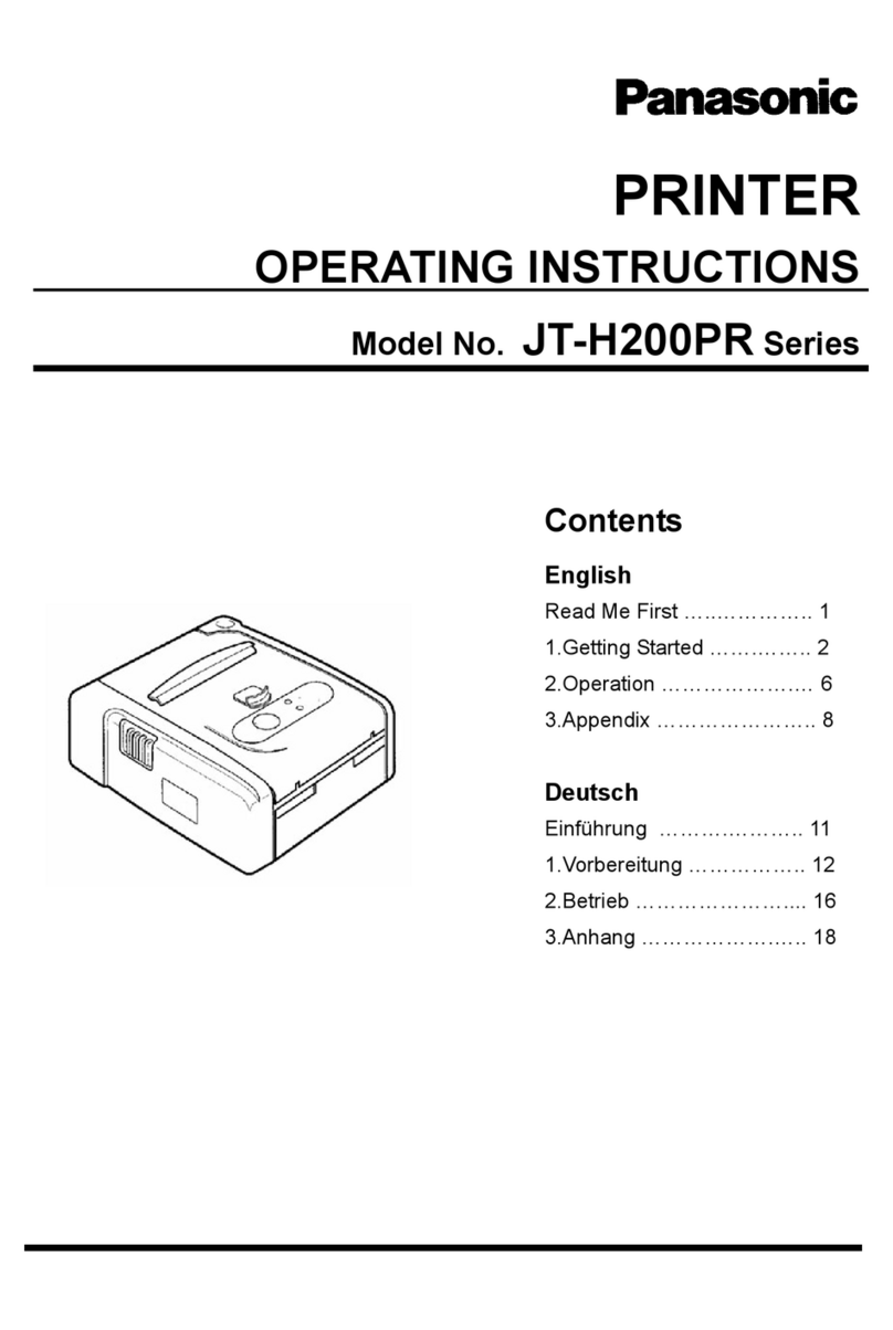 Panasonic JT-H200PR Series operating instructions