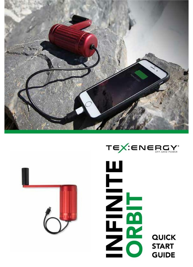 Tex Energy INFINITE ORBIT quick start guide