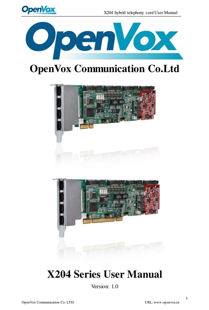 OpenVox X204 Series user manual