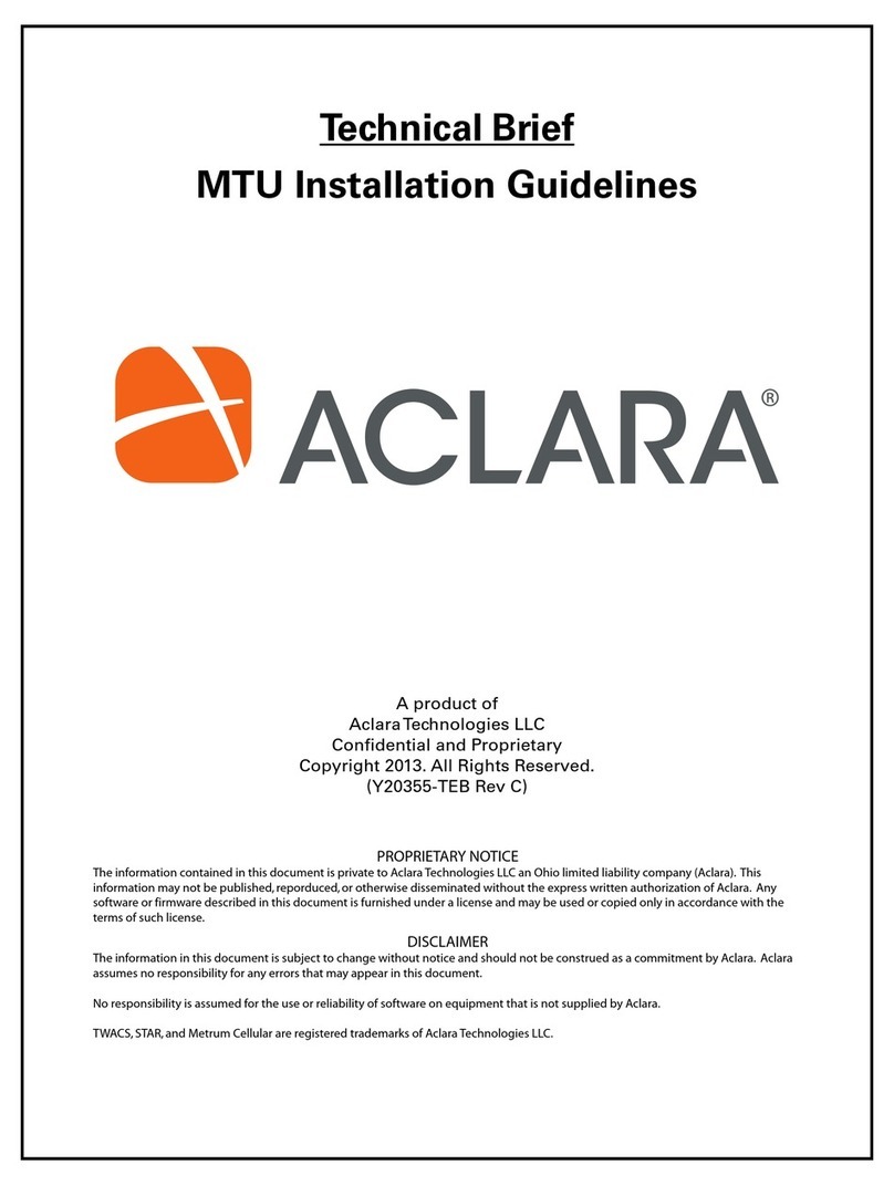 Aclara MTU Installation guidelines