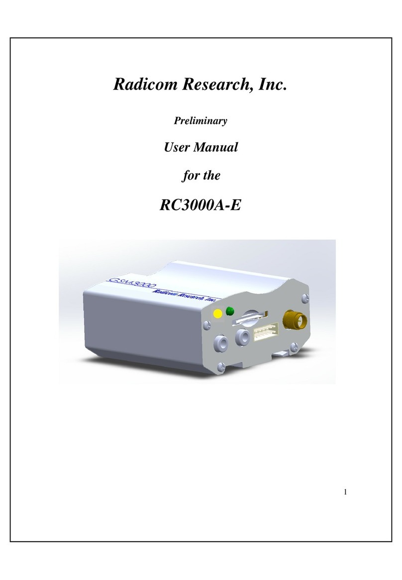 Radicom RC3000A-E user manual