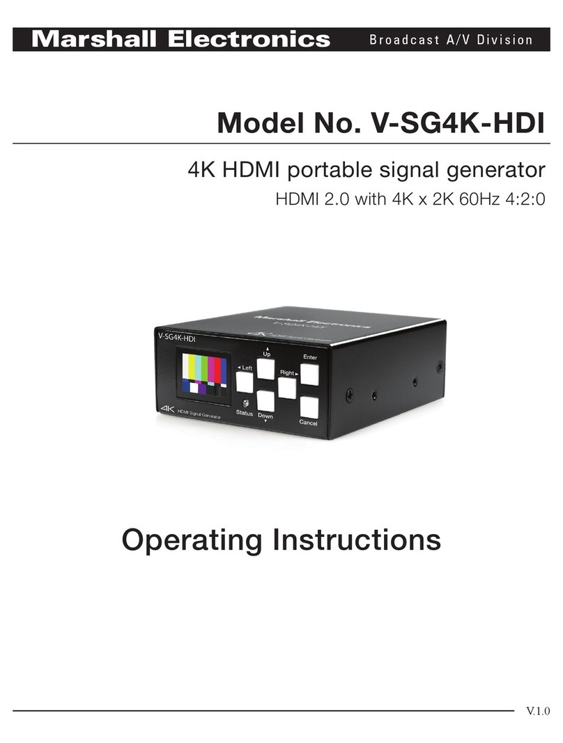Marshall Electronics V-SG4K-HDI operating instructions
