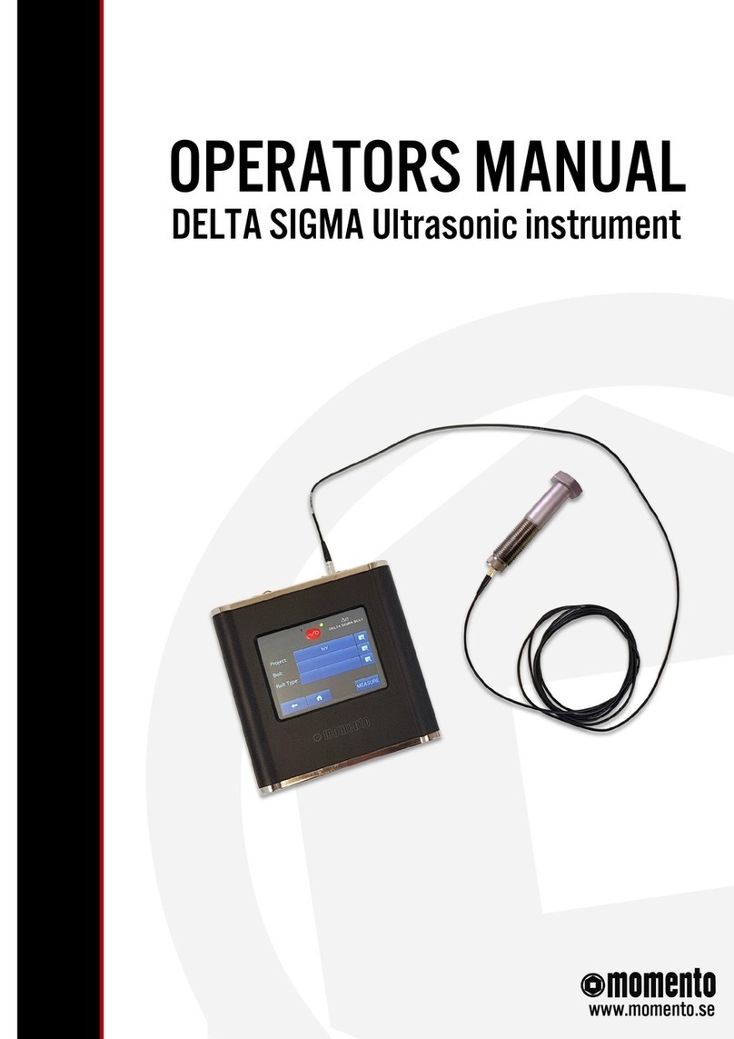 Momento DELTA SIGMA Operator's manual