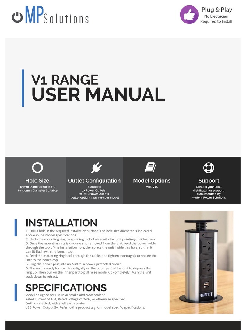 MP Solutions V1 Range User manual