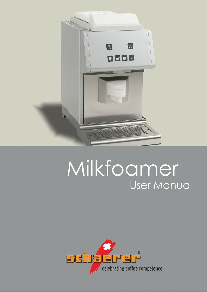 Schaerer Milkfoamer User manual Schaerer Milkfoamer User manual