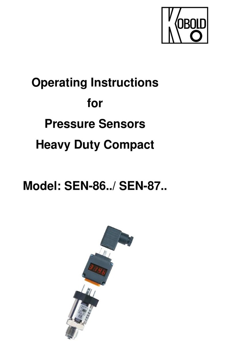 Kobold SEN-86 Series operating instructions