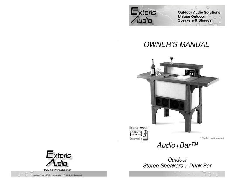 EXTERIS AUDIO Audio plus Bar owner's manual EXTERIS AUDIO Audio plus Bar owner's manual