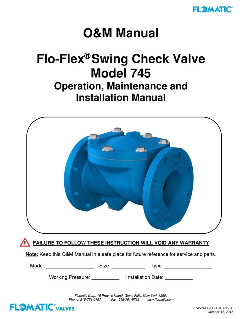 Flomatic Flo-Flex 745 manual