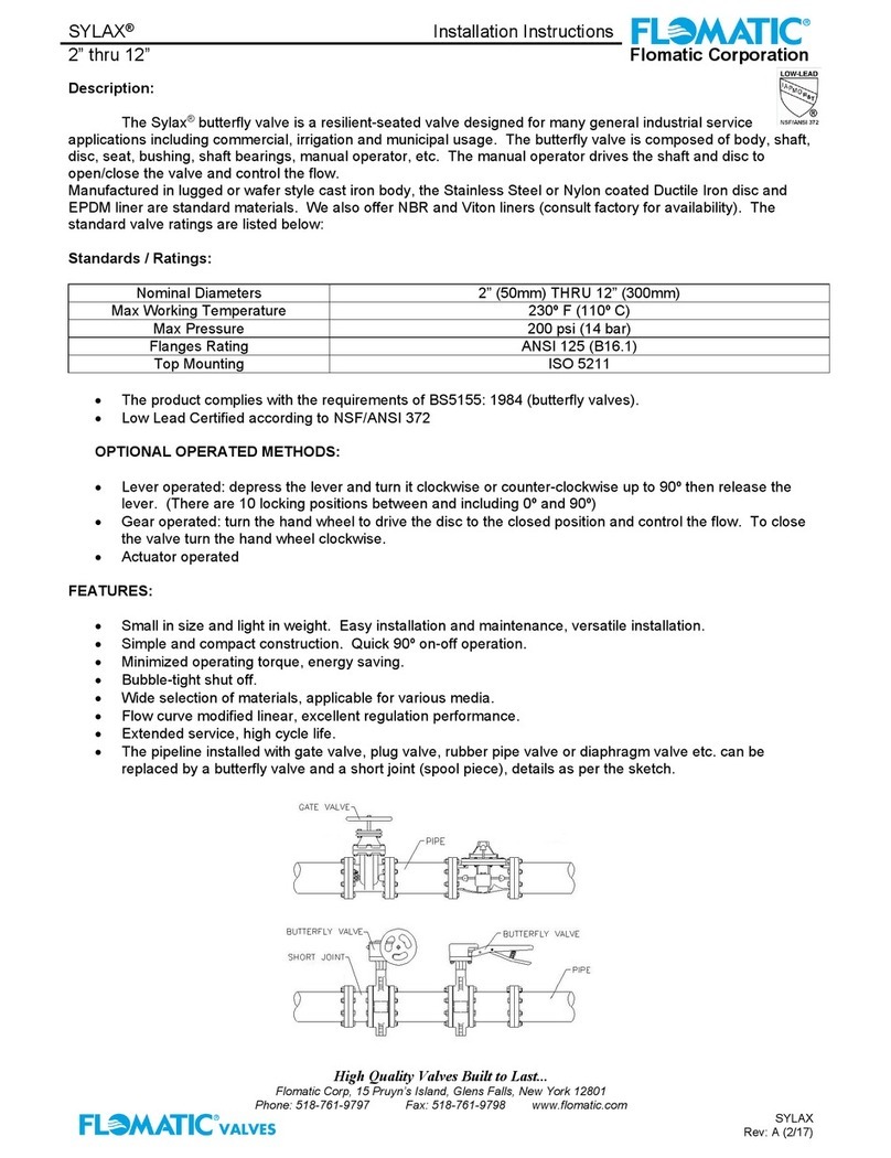 Flomatic SYLAX installation instructions