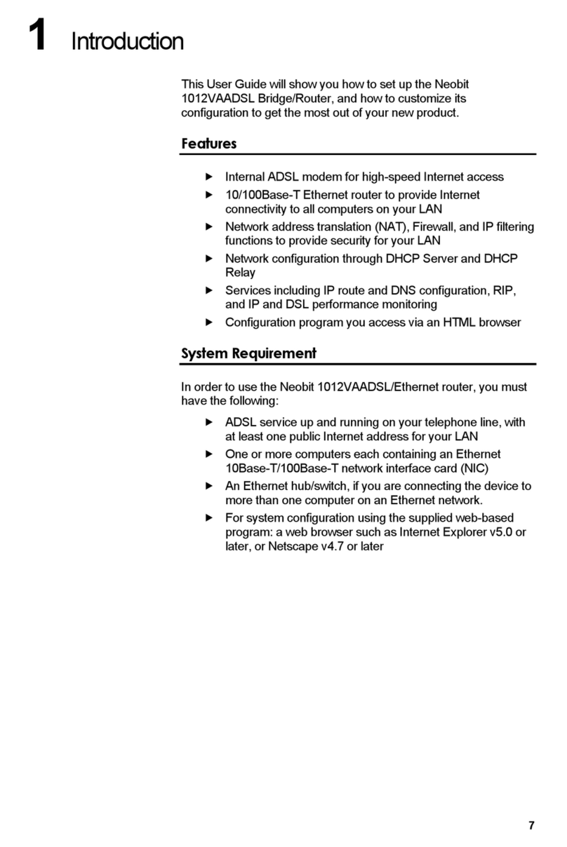 Neobit 1012VA User manual