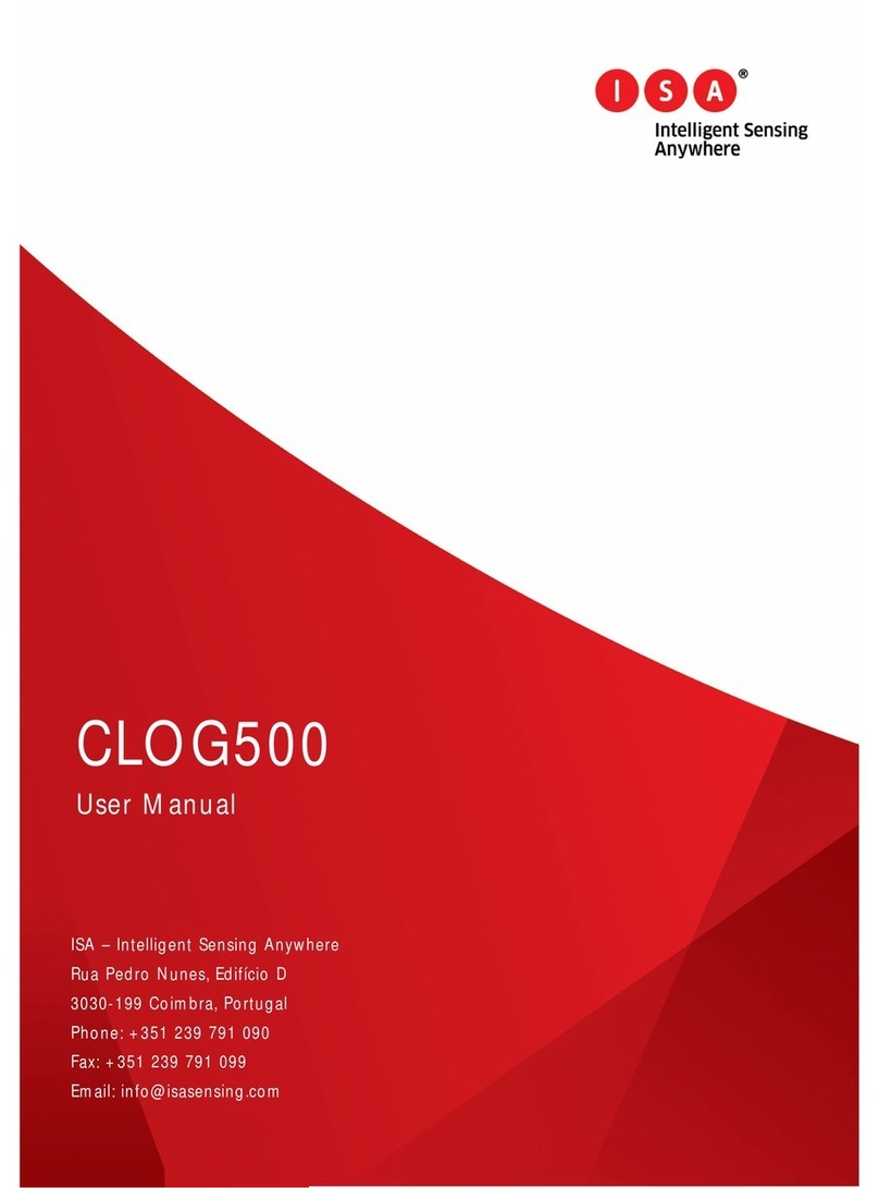 Intelligent Sensing Anywhere CLOG500 user manual