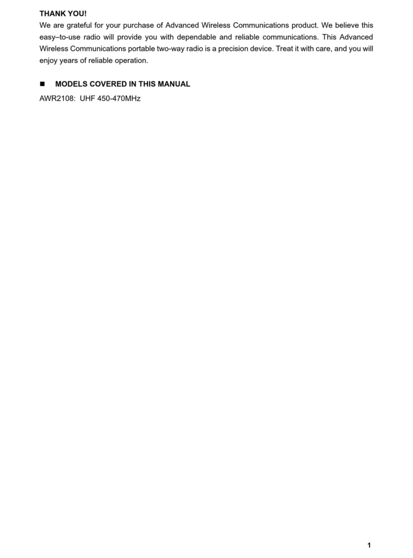 Advanced Wireless Communications awr2108 manual