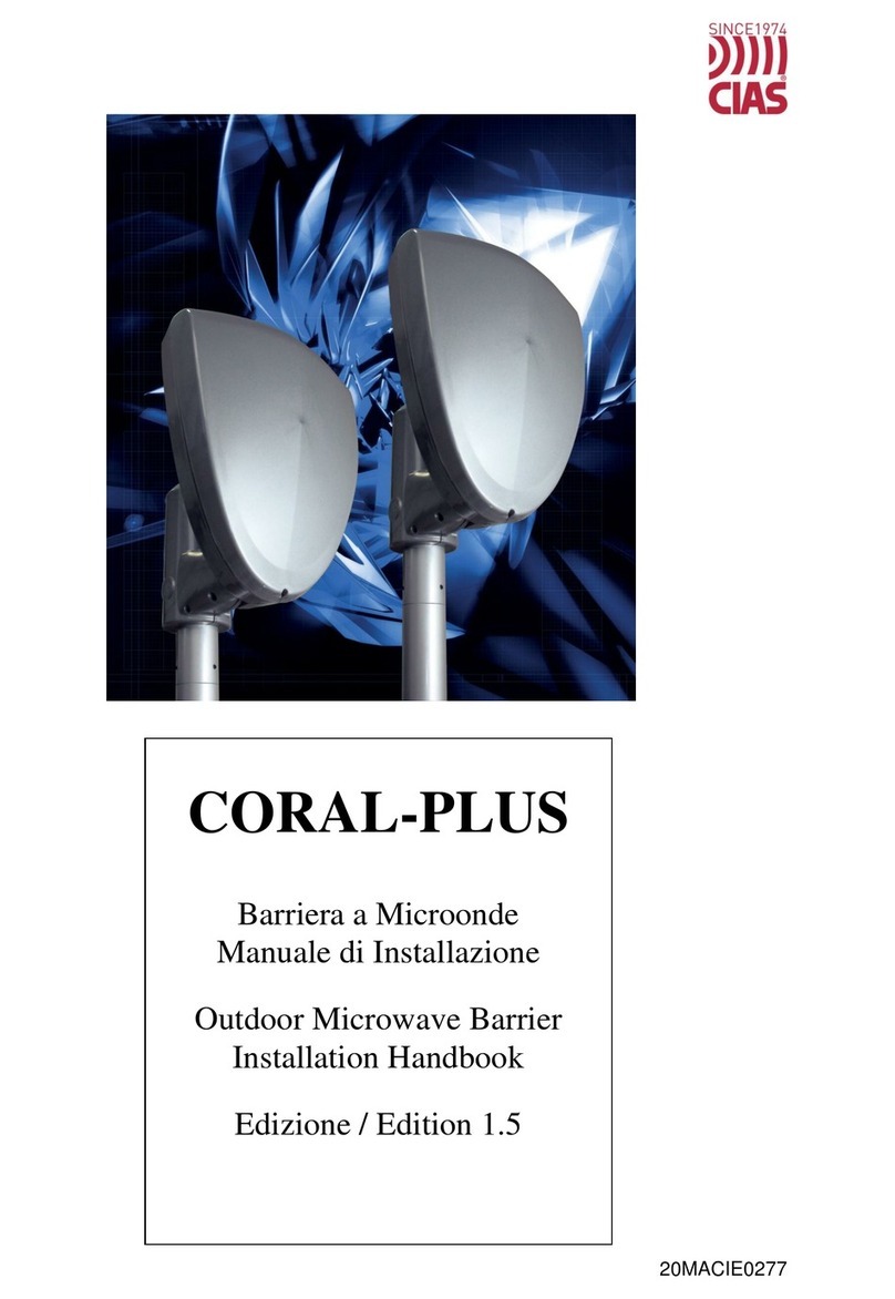 CIAS Elettronica S.r.l. CORAL-PLUS Installation handbook