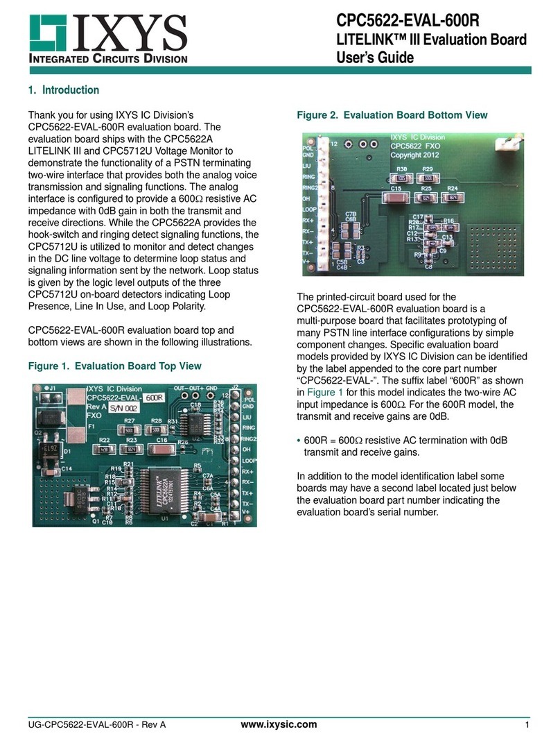 IXYS CPC5622-EVAL-600R User manual