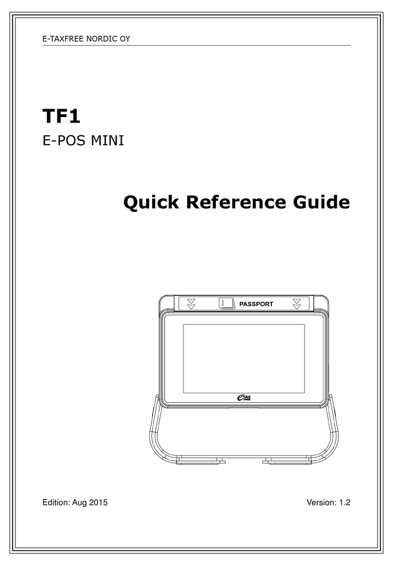 e-Taxfree Nordic Oy TF1 E-POS MINI Quick reference guide
