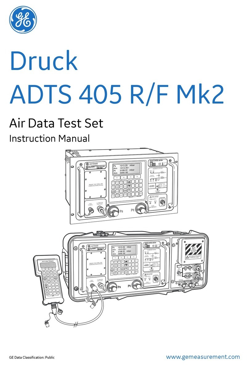 GE Druck ADTS 405 R/F Mk2 User manual