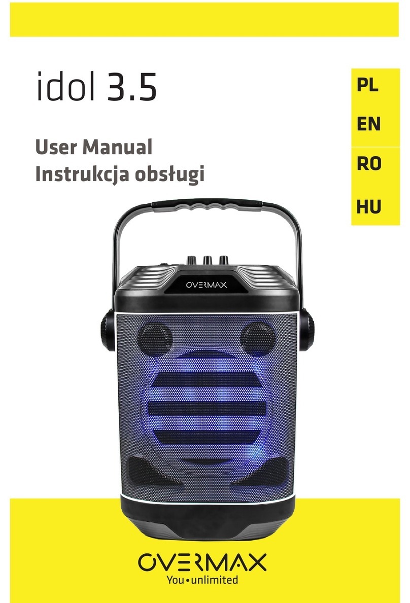 Overmax idol 3.5 user manual