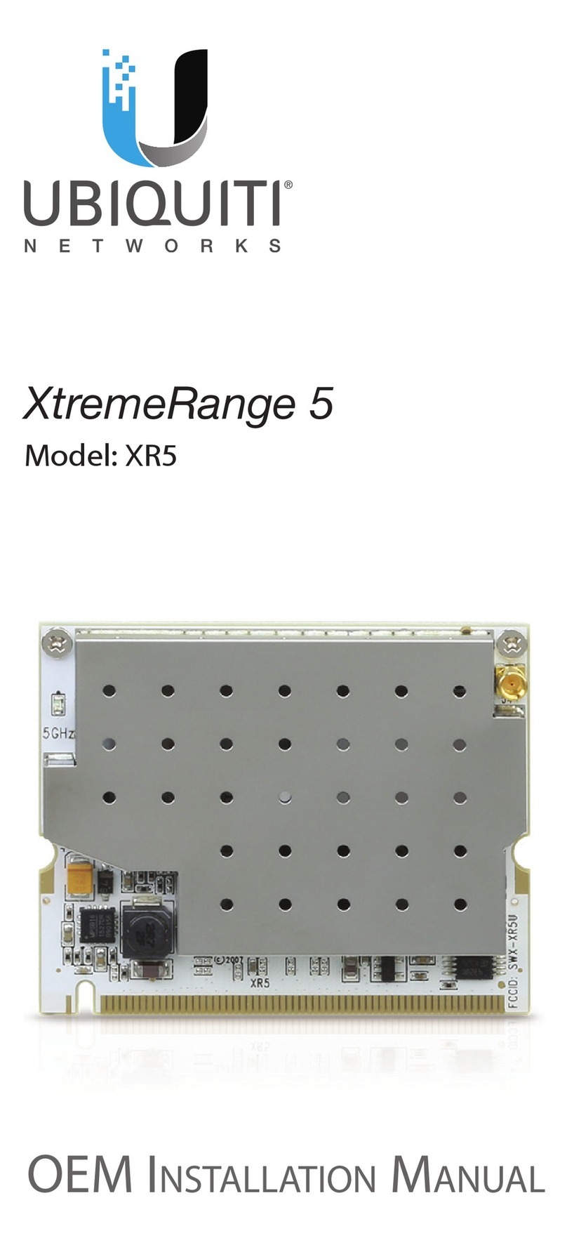 Ubiquiti XtremeRange 5 User manual