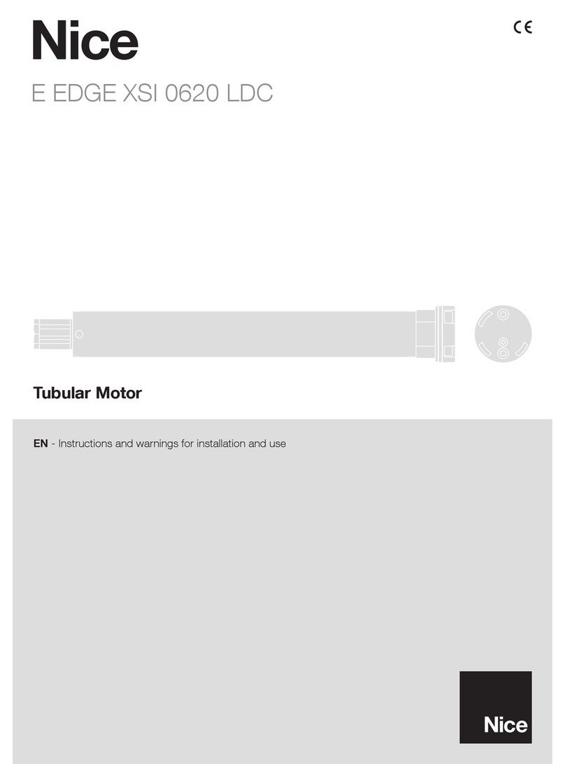 Nice E EDGE XSI 0620 LDC Instructions and warnings for installation and use