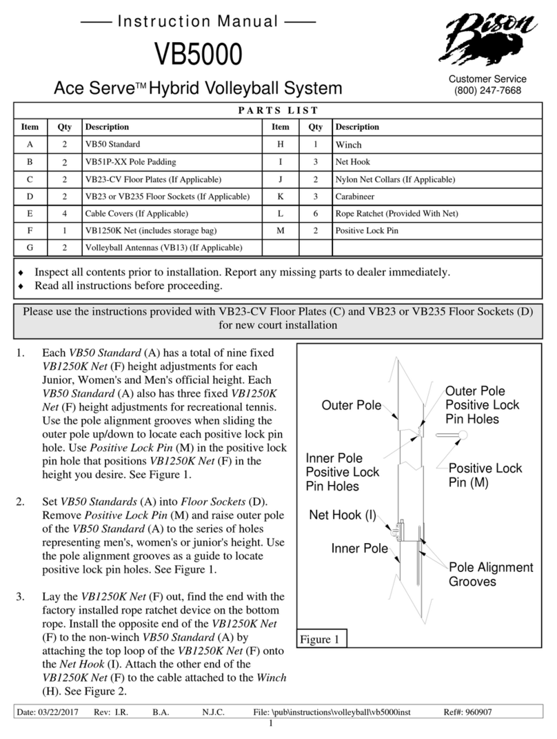 Bison Ace Serve VB5000 User manual