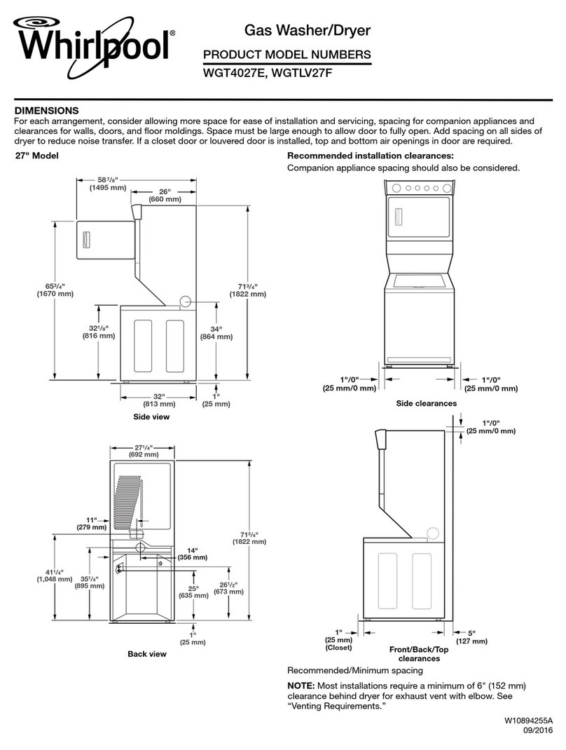 Whirlpool WGTLV27F manual