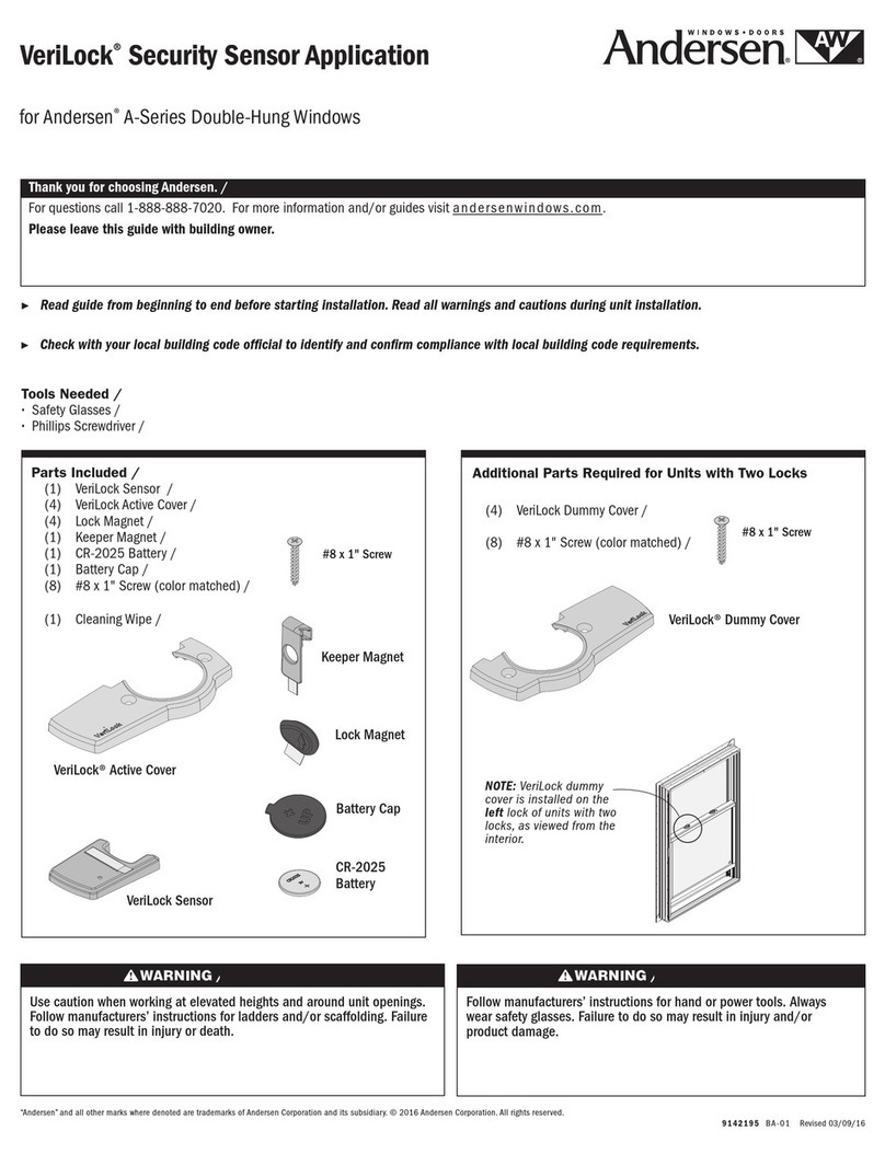 Andersen VeriLock User manual