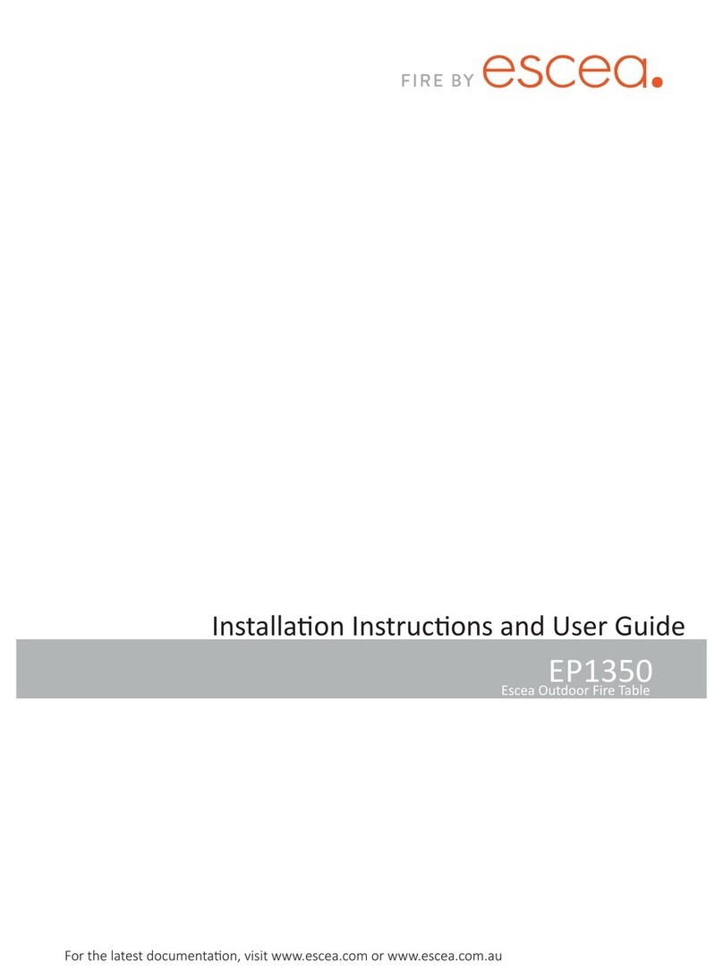 Escea EP1350 Mounting instructions