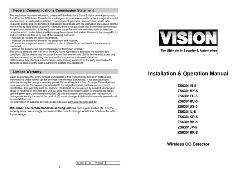 Vision ZS6301IN-5 User manual