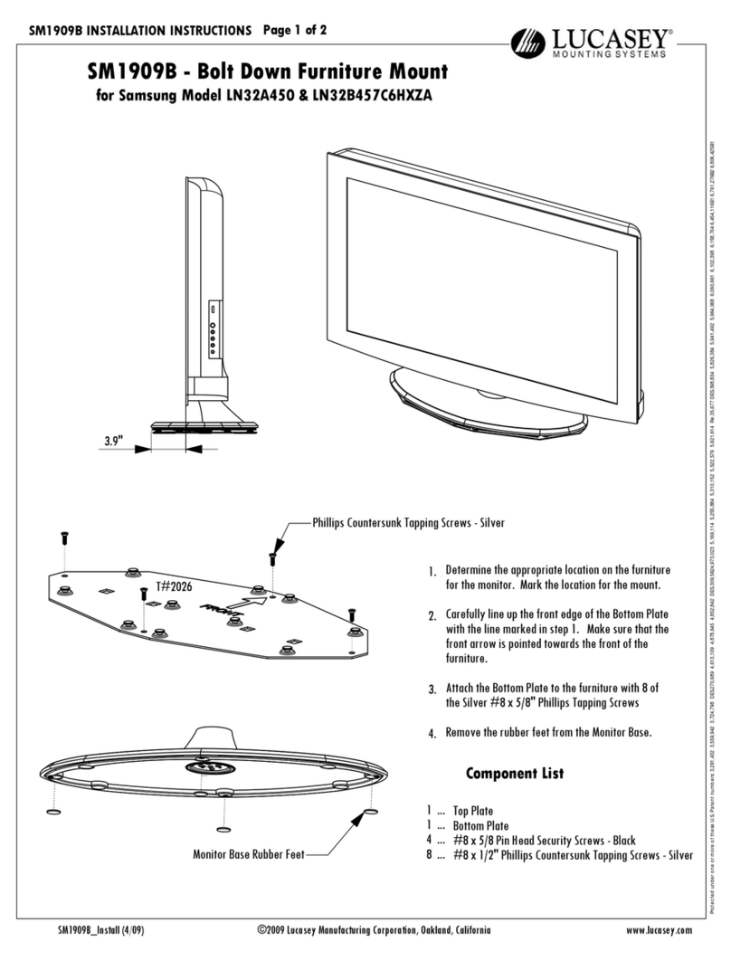 Lucasey SM1909B installation instructions