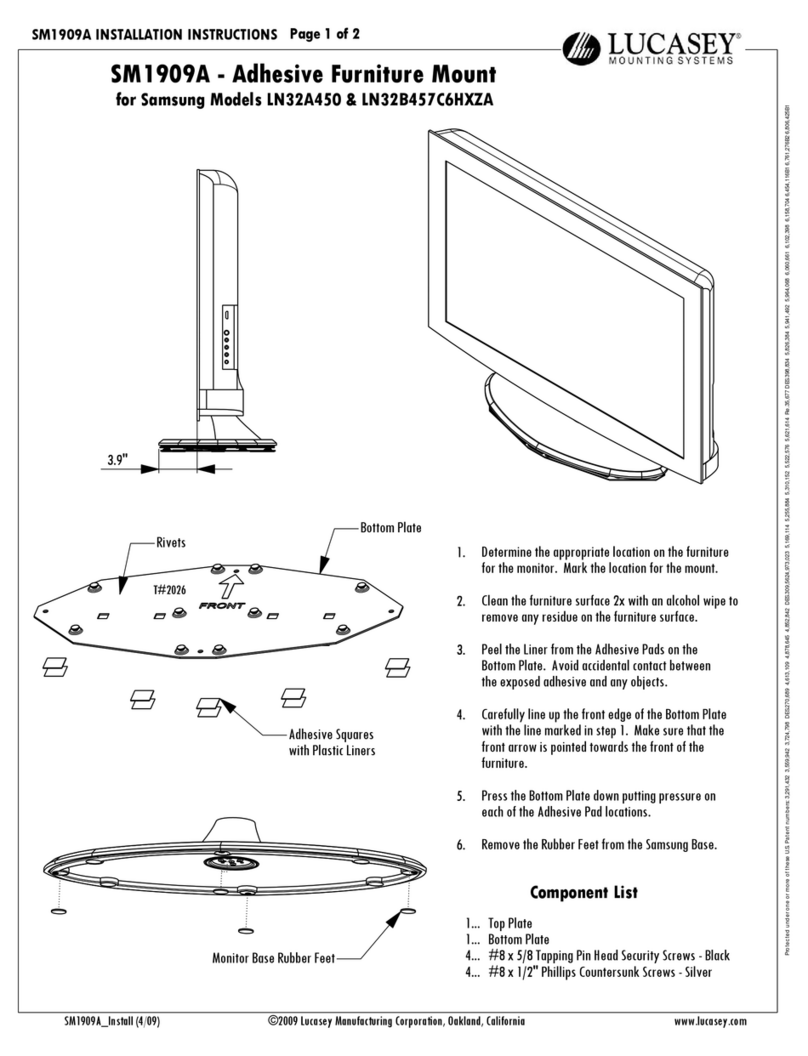 Lucasey SM1909A installation instructions