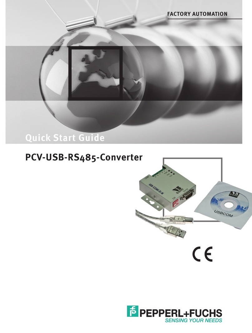 Pepperl+Fuchs PCV-USB-RS485 User manual