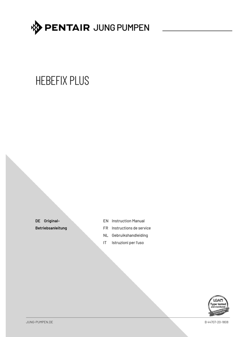 Pentair Jung Pumpen HEBEFIX PLUS User manual