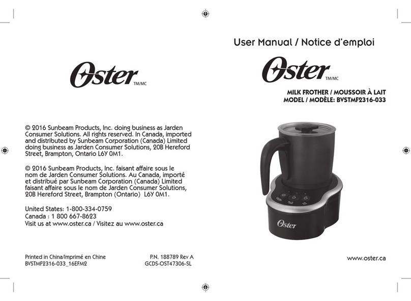 Oster BVSTMF2316-033 user manual