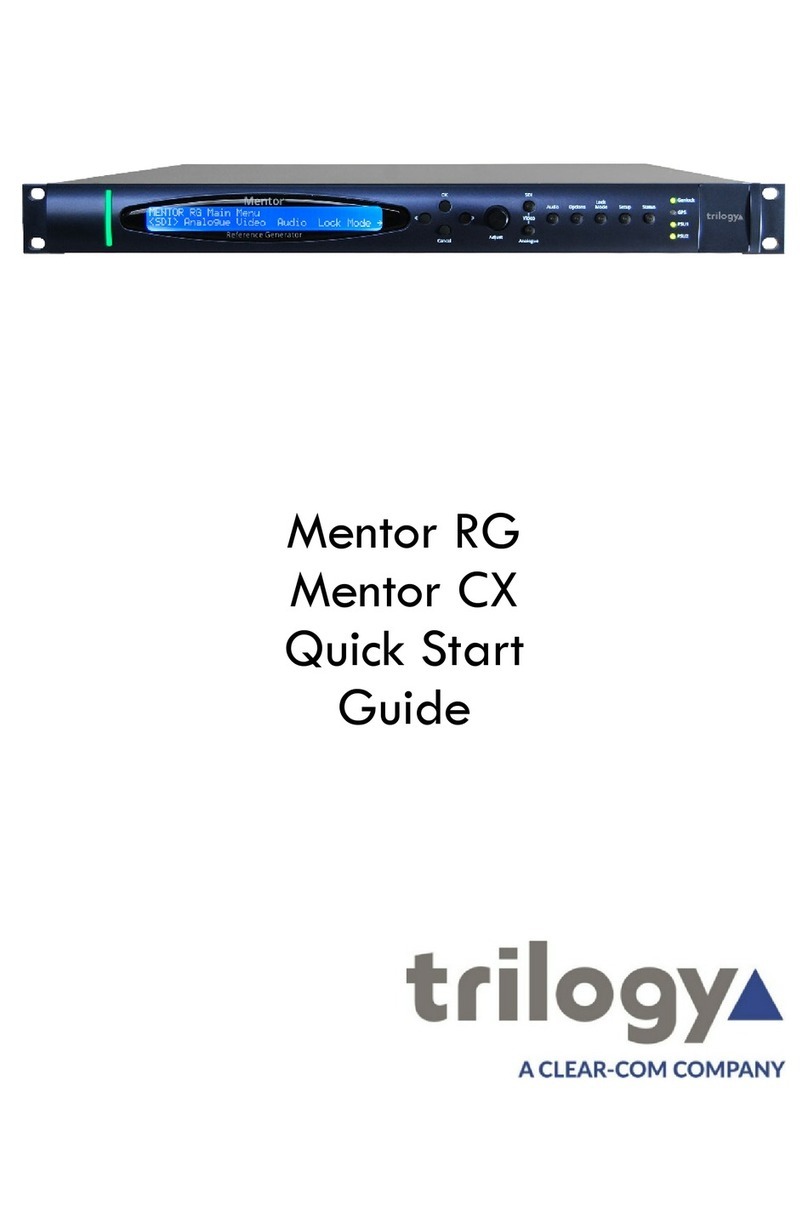 Trilogy Mentor RG quick start guide